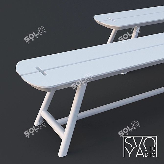  Versatile Bench Plus - Innovative Design by SVOYA 3D model image 3