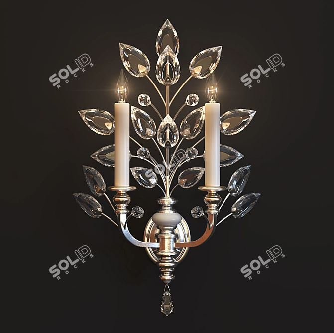 Crystal Laurel Fine Art Lamps 3D model image 1