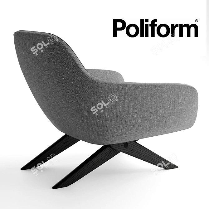 Modern Marlon Poliform Chair 3D model image 3