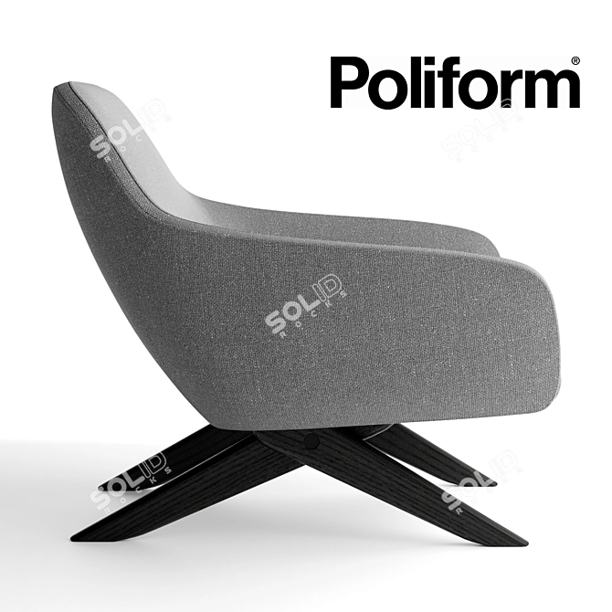 Modern Marlon Poliform Chair 3D model image 1