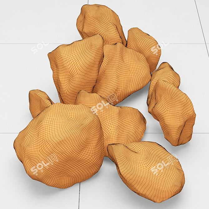 Polygon Rock Stone: 8192x8192 Texture 3D model image 3