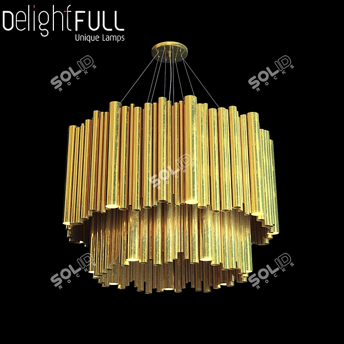 Unique Brubeck 2-Level Delightful Pendant 3D model image 1