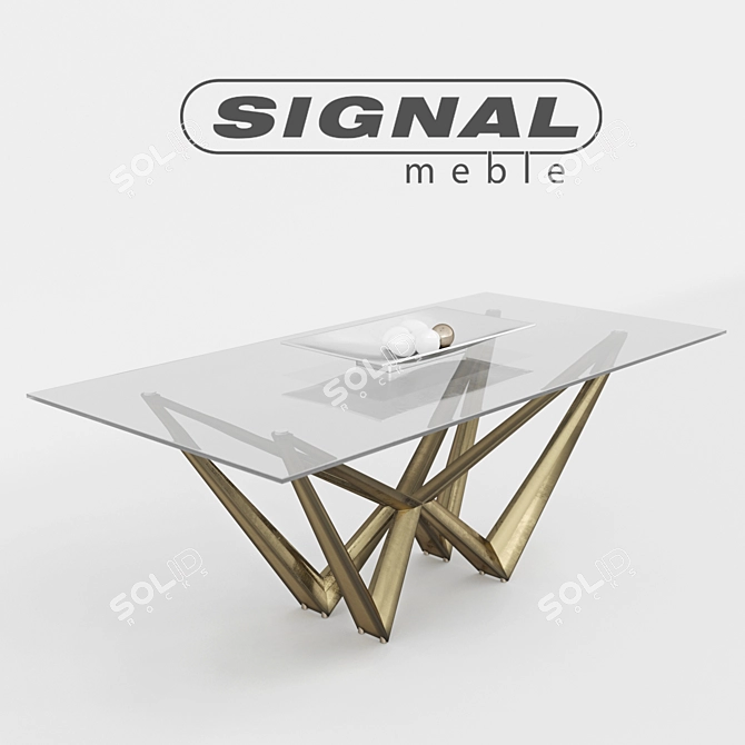 Aston Table: Stylish and Functional 3D model image 1