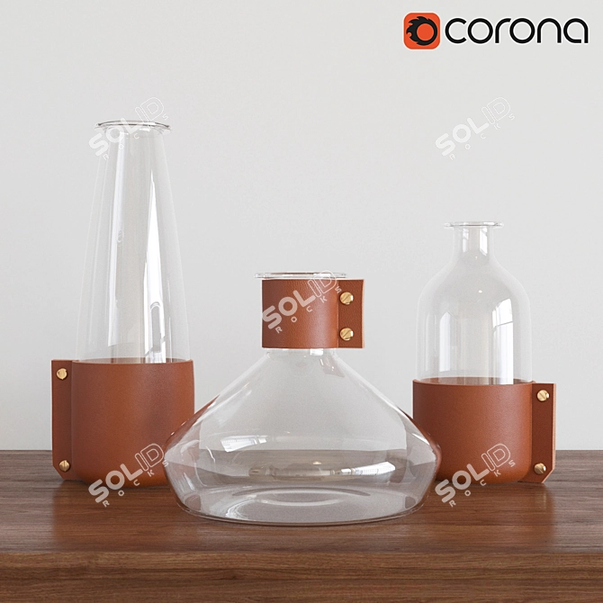 Sleek Wrap Glassware by Simon Hasan 3D model image 1