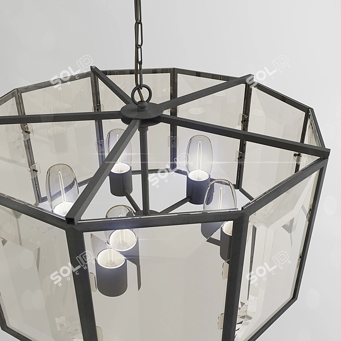 Modern Classic Chandelier: Suspension Rotate 3D model image 2