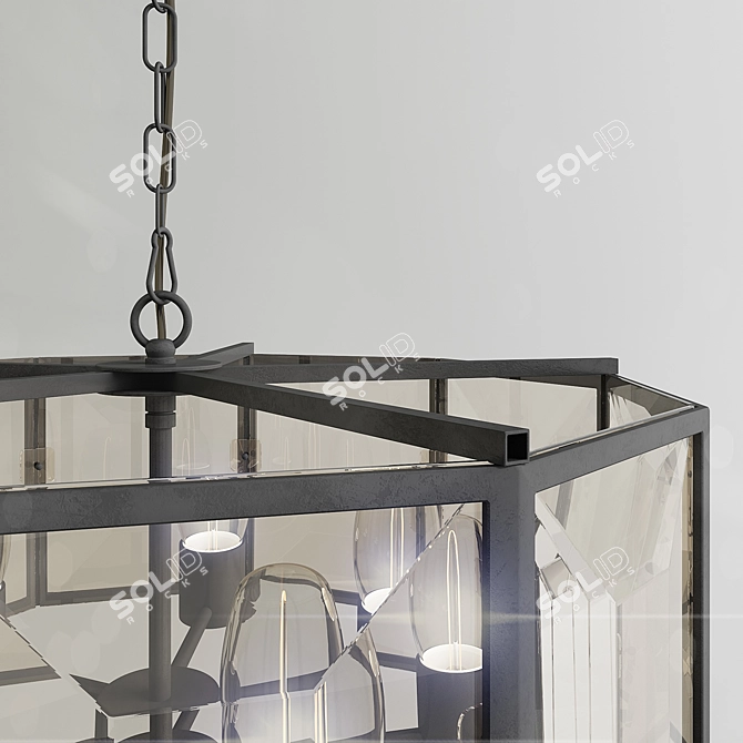 Modern Classic Chandelier: Suspension Rotate 3D model image 3