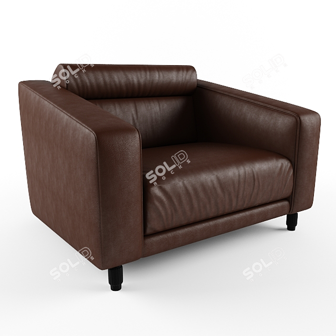 Italian Duke Armchair: Stylish and Comfortable 3D model image 1