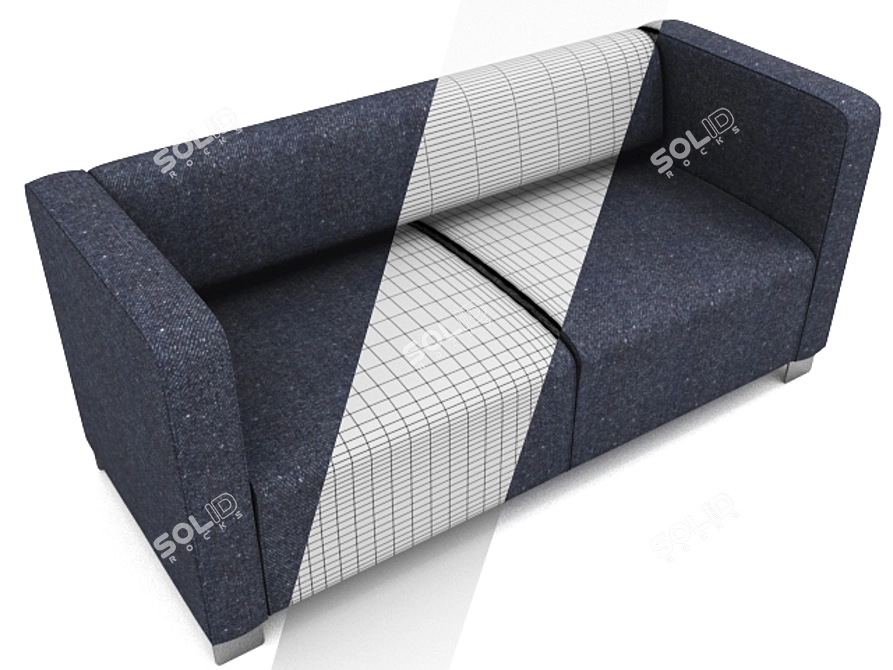 Elegant Office Sofa 3D model image 2