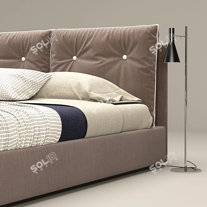 Felis Scotty Bed: Comfort Meets Style 3D model image 2