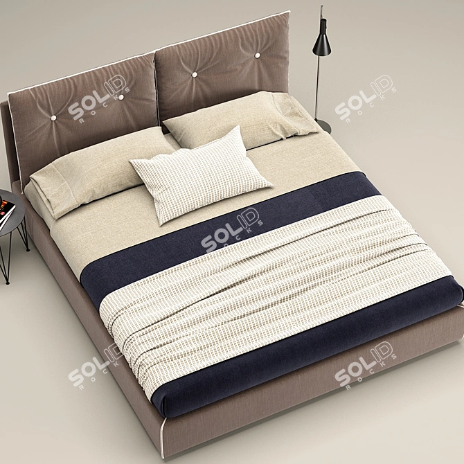 Felis Scotty Bed: Comfort Meets Style 3D model image 3