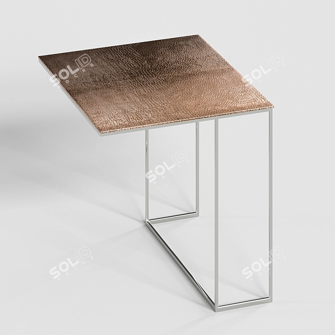 Modern Two-Piece Side Tables 3D model image 3