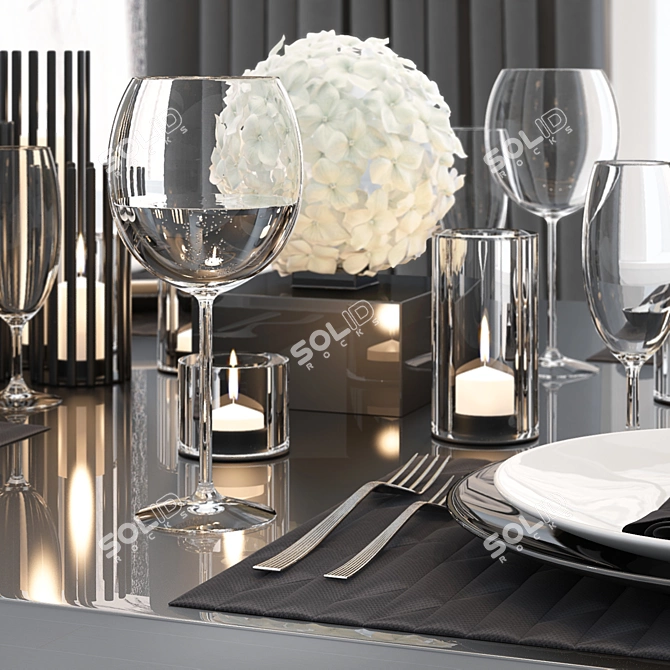 Elegant Table Accents 3D model image 3