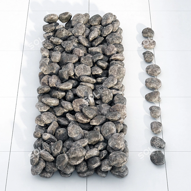 Rockstone: 3D Polygon Textured Model 3D model image 2