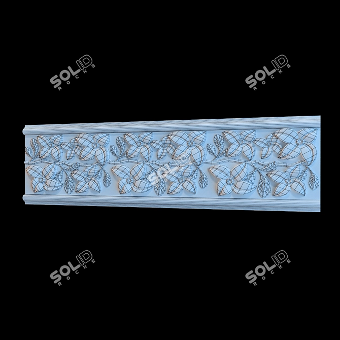 Travertine Cornice 3D model image 2