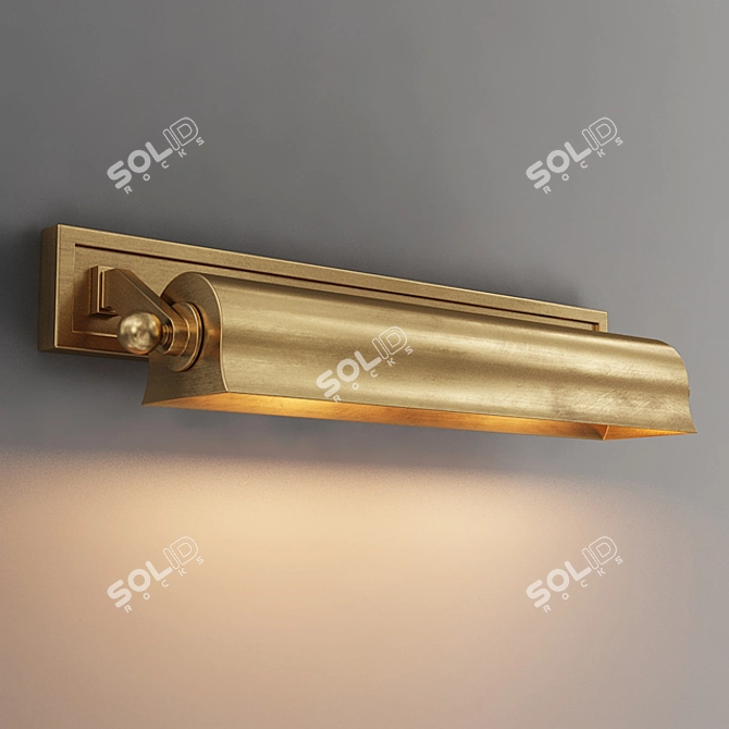 Modern Cody Sconce by Gramercy: Elegant Brass Design 3D model image 1