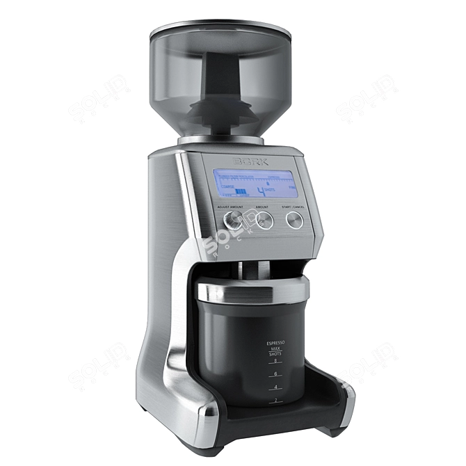 25 Level Adjustable Professional Coffee Grinder 3D model image 2