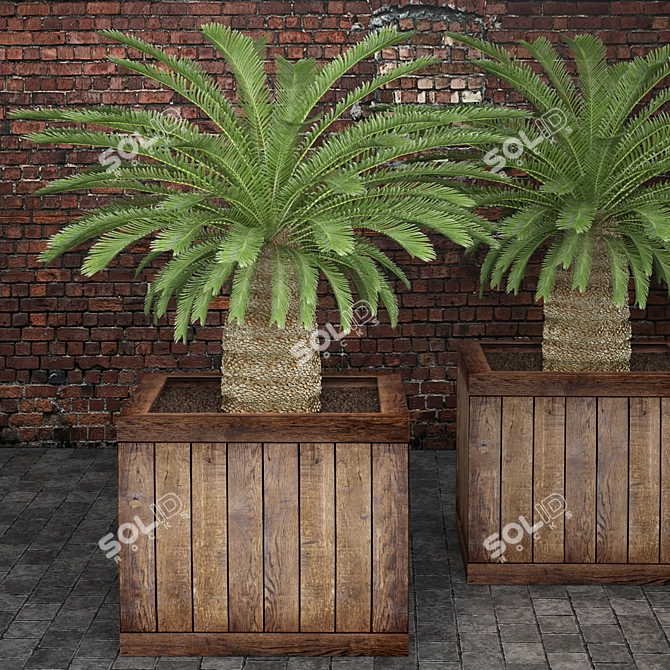 Brick Wall & Cobblestone Material 3D model image 1