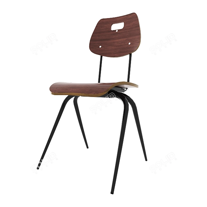 Industrial Wire Chair: Modern Twist 3D model image 1