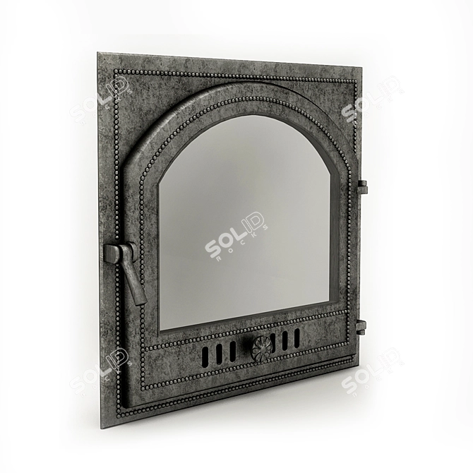 Fireplace Door: 500x500  3D model image 1