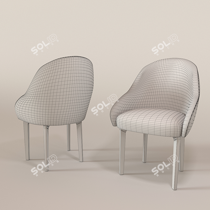 Elegant Gia Chair: Sleek Design & Exceptional Comfort 3D model image 2