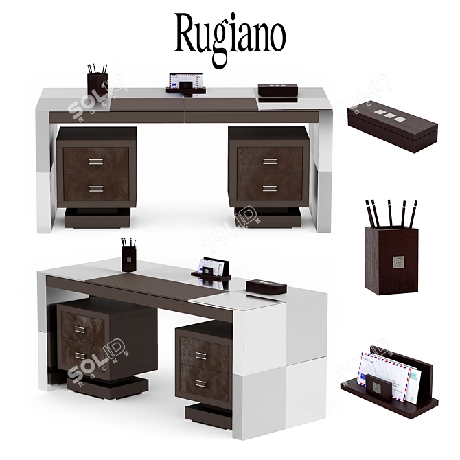 Luxurious Rugiano Florida Collection with Amara Accessories 3D model image 1