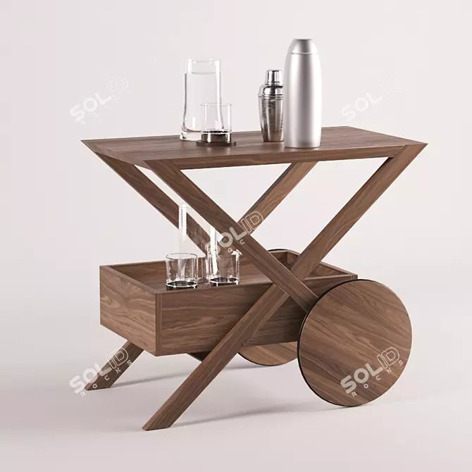 Stylish Porada Spritz 70x46cm 3D model image 1