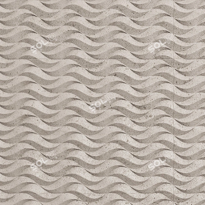 Venis Island 33,3x100: Versatile Smooth Finish Tiles 3D model image 1