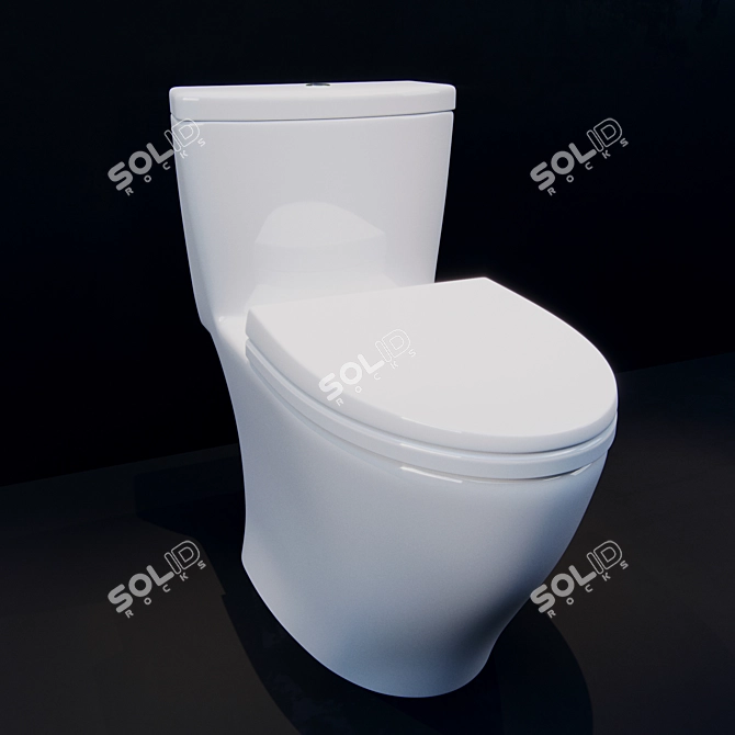 Elevate Your Bathroom with TOTO Aquia 3D model image 1