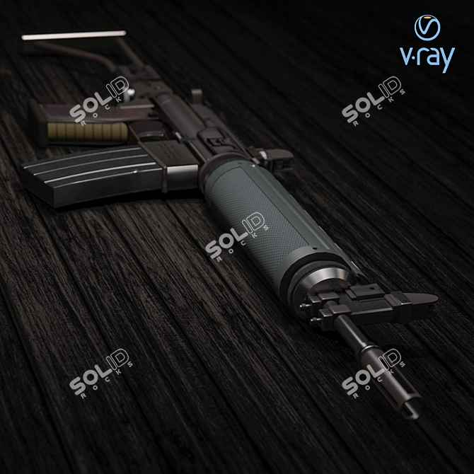 ZM Weapons LR-300 Assault Rifle 3D model image 2