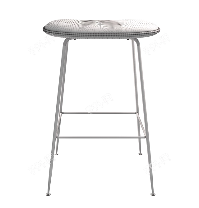 Elegant Gubi Beetle Bar Stool 3D model image 3