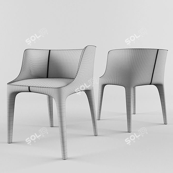 Timeless Elegance: Giorgetti Diana Chair 3D model image 3