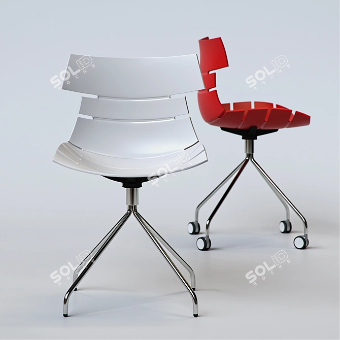 Stylish Office Chair: Chair Return 3D model image 1