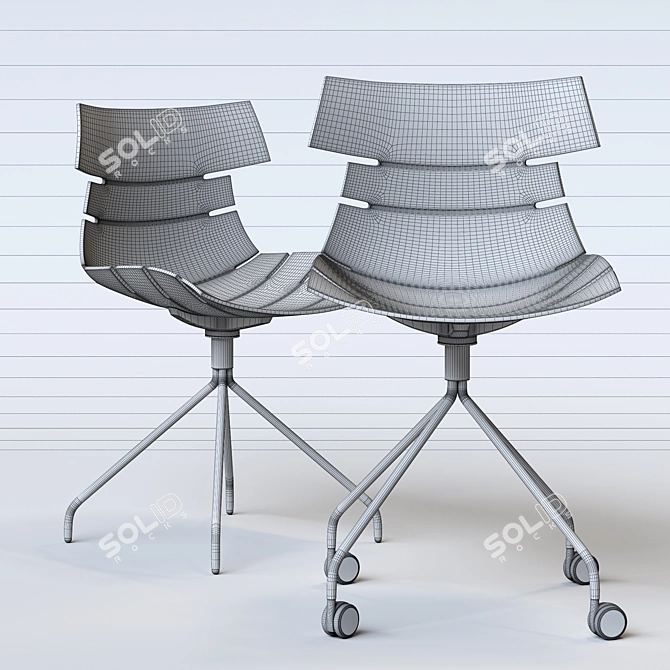 Stylish Office Chair: Chair Return 3D model image 3