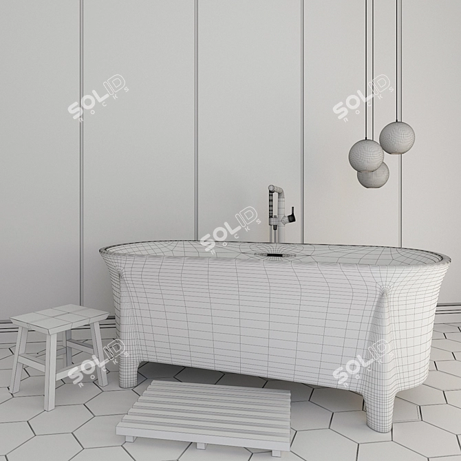 Luxury Bath BelBagno | 170x80x62 cm 3D model image 2