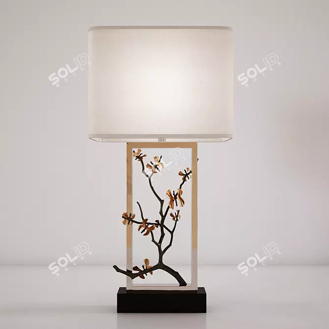 Ginkgo Butterfly Table Lamp 3D model image 1