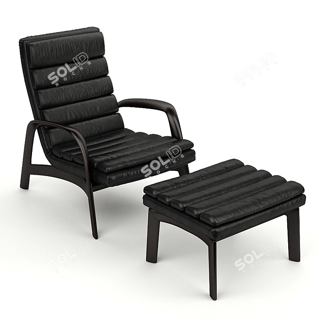 Modern Saville Armchair Set from Minotti 3D model image 2