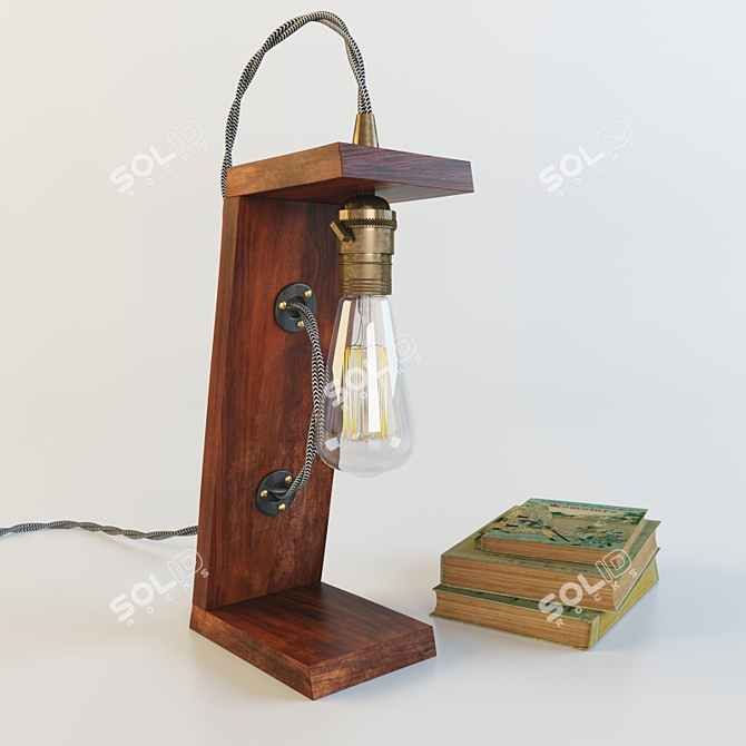 Handcrafted Lamp: Unique Illumination 3D model image 1