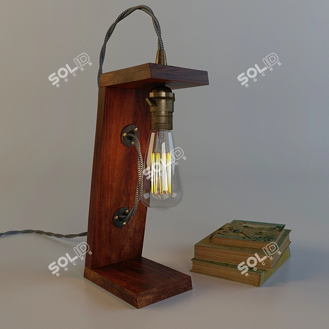 Handcrafted Lamp: Unique Illumination 3D model image 2