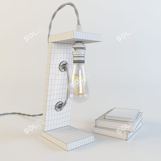 Handcrafted Lamp: Unique Illumination 3D model image 3