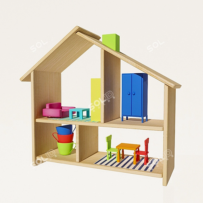 FLISAT Dollhouse: Create a Dream Home 3D model image 2