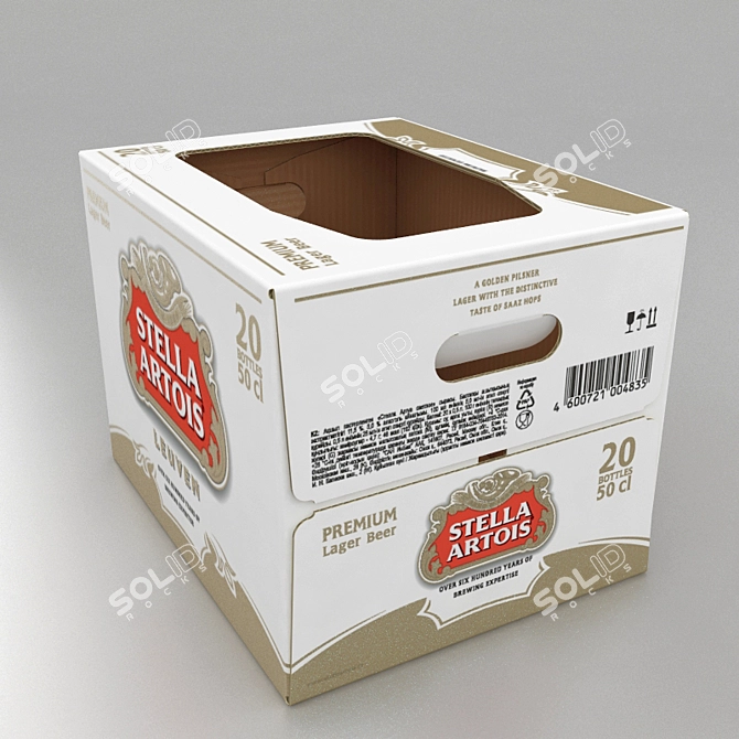 Title: Beer Box Set: Open & Closed 3D model image 2
