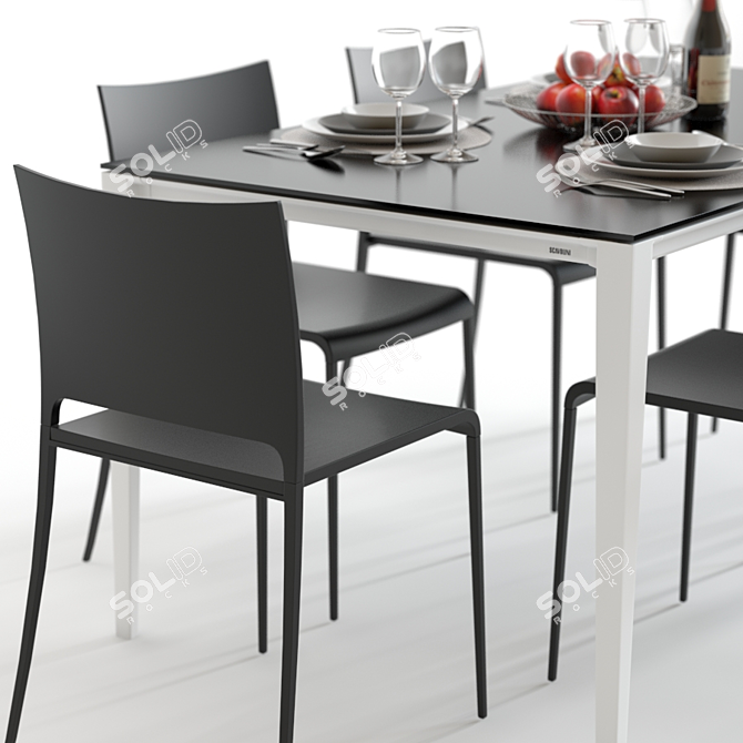 Elegant Scavolini Timeless Set 3D model image 3