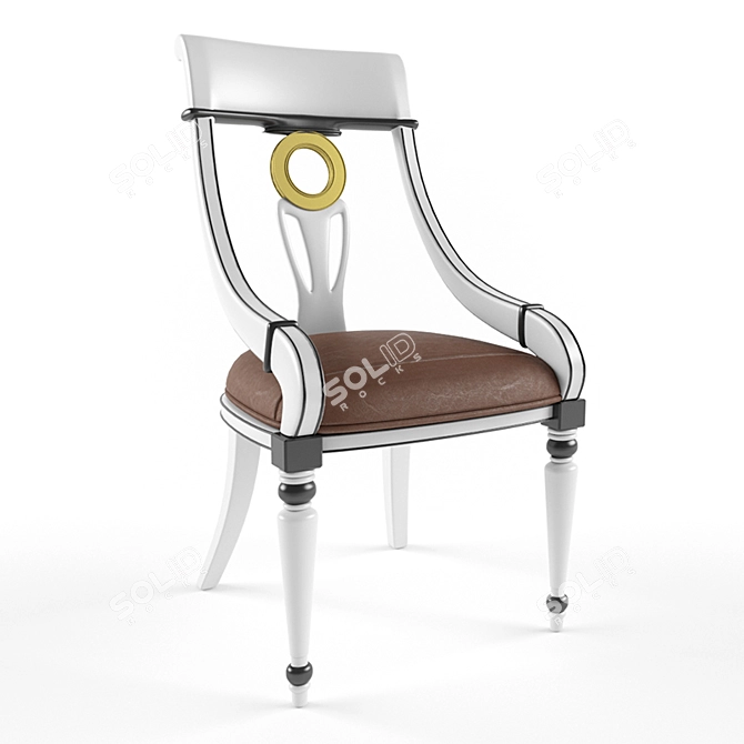 Vintage Elegance: Classic Chair 3D model image 1