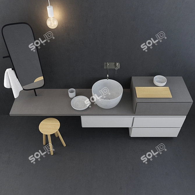 Rexa Design: Esperanto Collection | Elegant Bathroom Accessories 3D model image 2