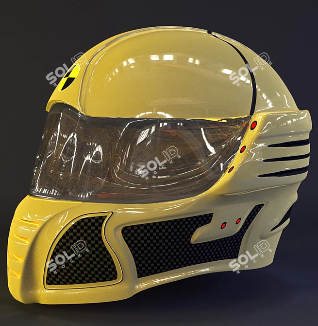 Race Millennium Helmet 3D model image 1