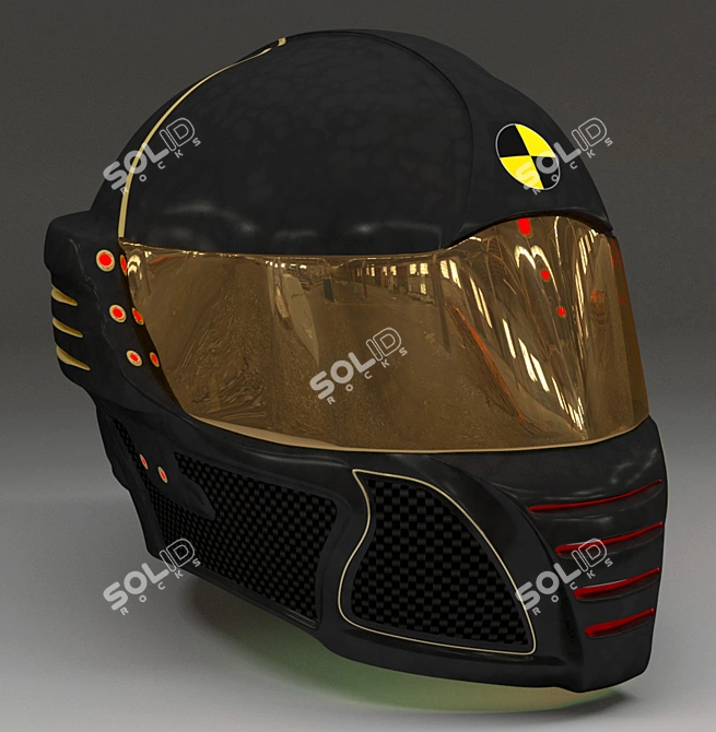 Race Millennium Helmet 3D model image 2