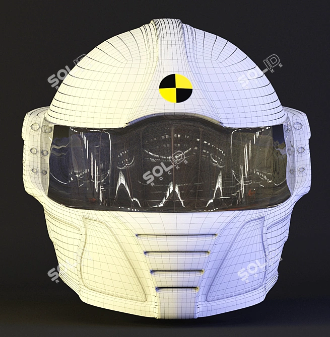 Race Millennium Helmet 3D model image 3