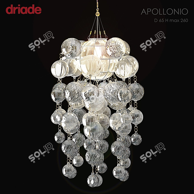 Bubble Cluster Suspension Lamp 3D model image 1