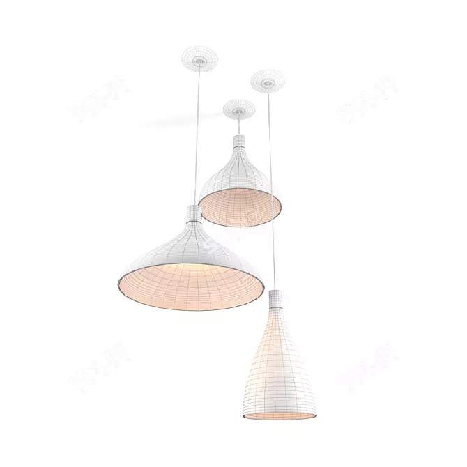 Sleek Haworth Swell Lighting 3D model image 2