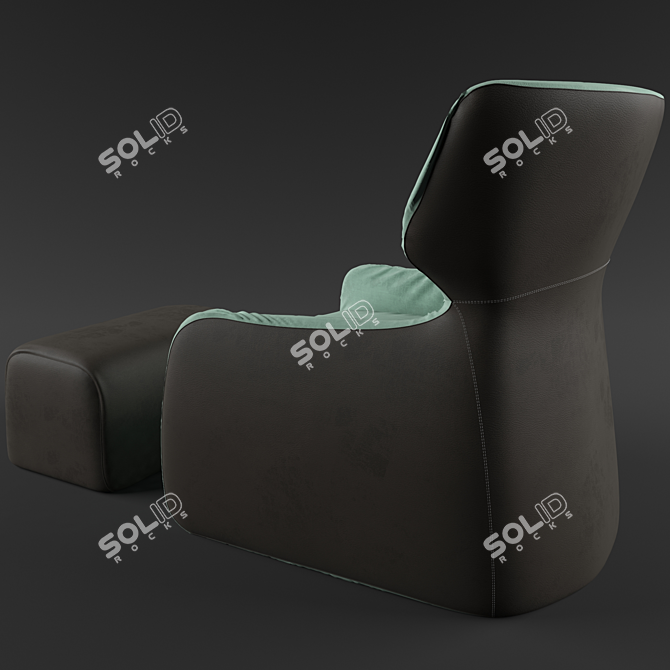 Elegant ILARY Armchair: Exquisite Comfort 3D model image 2